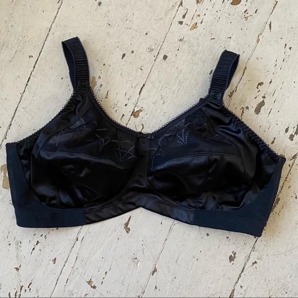 Elomi 4033 Soft Cup Black Lace & Satin Bows Bra - Picture 11 of 12